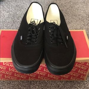 Authentic VANS Black Canvases